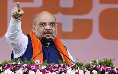 BJP Chief Amit Shah Hails Modi Govt At Rally In Jharkhand's Garhwa
