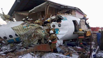 Kazakhstan: 9 Dead After Plane With 100 On Board Crashes Into Building