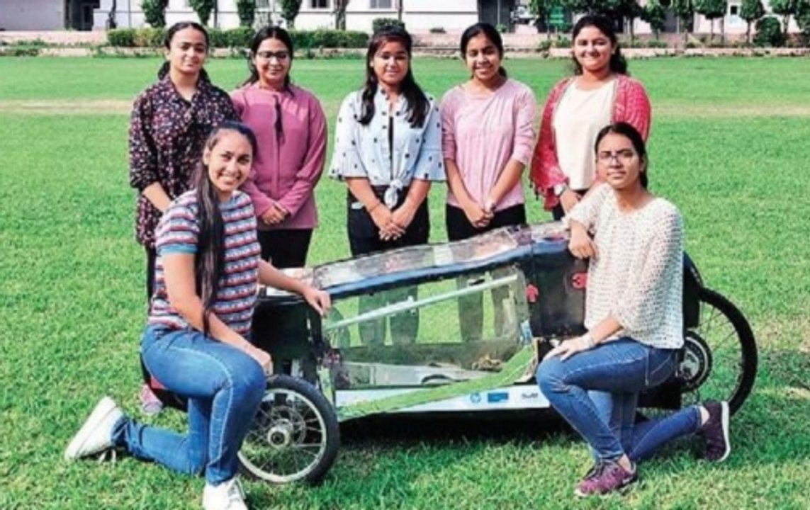 Women Engineering Students Design Low-Carbon Emission Electric Car