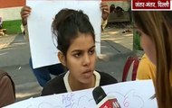 Hyderabad Rape Case: Anu Dubey Protests At Jantar Mantar