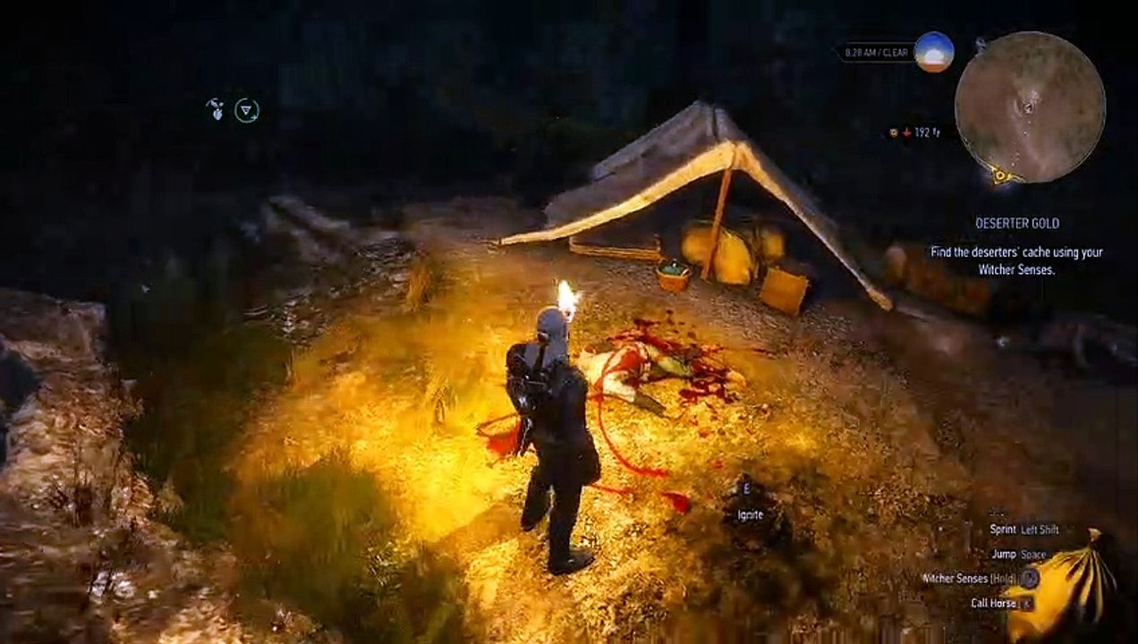 Witcher 3 White Orchard treasure hunt Deserter Gold video Dailymotion