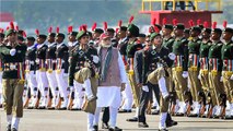 PM Modi Inspects Guard Of Honour At NCC Rally