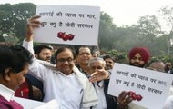 P Chidambaram Joins Congress MPs’ Protest Over Soaring Price Of Onion