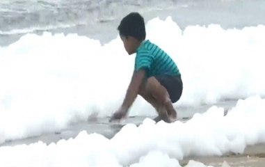 Pollution: Toxic Foam Covers Chennai Beach For Second Time In A Month