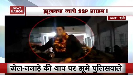 Watch: Dhol-Tasha, Dance, How Etawah SSP Received Grand Farewell