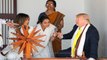 Donald Trump, First Lady Melania Spin Charkha At Sabarmati Ashram