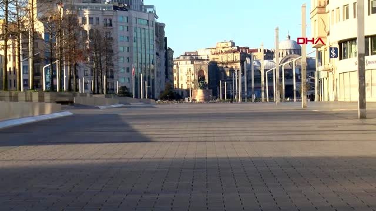 SOKAĞA ÇIKMA YASAĞININ İLK GÜNÜNDE İSTANBUL'DA YOLLAR BOŞ KALDI