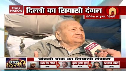 Delhi: Wheelchair Bound Elderly Man Casts His Vote In Civil Lines