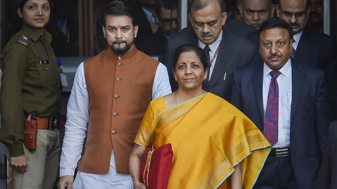 Budget 2020: Finance Minister Nirmala Sitharaman Arrives In Parliament