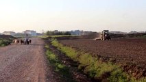 Sokağa çıkma kısıtlamasından muaf tutulan çiftçiler tarlanın yolunu tuttu - ŞANLIURFA