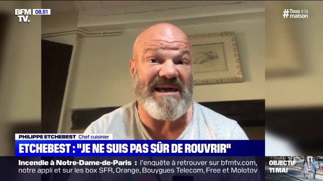 Coronavirus: Philippe Etchebest n'est pas sûr de rouvrir son restaurant après le confinement