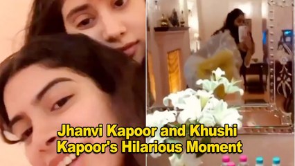 Jhanvi Kapoor Lifts Sister Khushi Kapoor & Plays Vikram Betal having fun During Qu@rentine