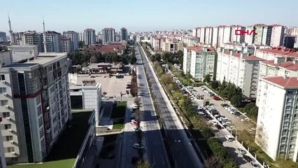 BÜYÜKÇEKMECE D-100'DE SON DURUM HAVADAN GÖRÜNTÜLENDİ