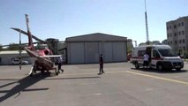 Ambulans helikopter, üç günlük bebek için havalandı