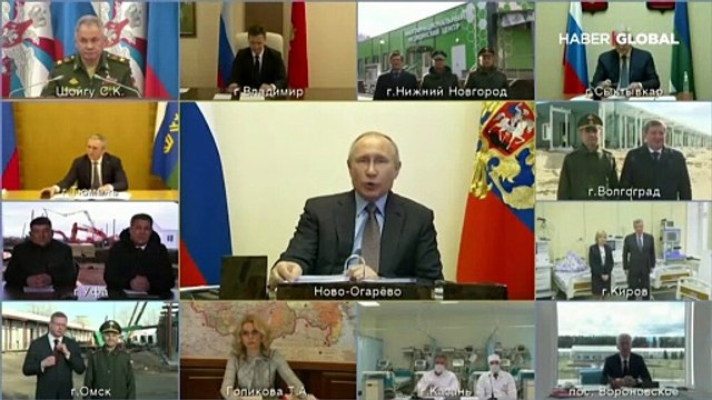 Putin: Koronavirüs zirve noktasına henüz ulaşmadı, ülkenin hazırlıklı olması gerekiyor