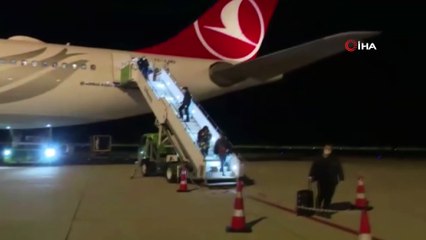 Polonya’dan tahliye edilen 212 kişi Ordu’ya getirildi