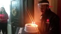 AMASYA 14 yaşındaki Sadık'a polislerden sürpriz doğum günü