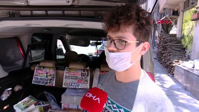 İSTANBUL'DA GAZETE VE EKMEK ARAÇLARI SOKAK SOKAK GEZİYOR