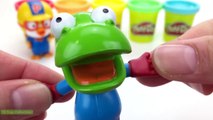 Learn Colors with Play Doh Pororo and Friends molds Surprise Kinder Eggs Toy Story Thomas and Friend