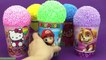 Play Foam Ice Ceam Cups Surprise Hello Kitty Super Mario Paw Patrol Minnie Eggs Num Noms