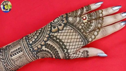 LOCKDOWN मे Bridal मेहंदी ही बनाना सीखते हैं _ Different stylish full Bridal arebic mehndi designs