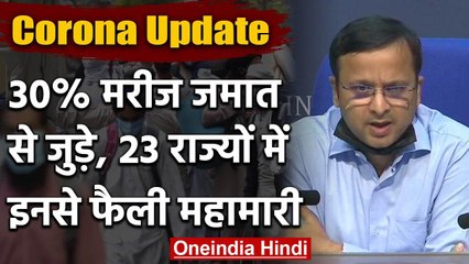 Health Ministry : देश में Coronavirus के 29% मामले Tablighi Jamaat से जुड़े हुए | वनइंडिया हिंदी