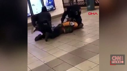 Polise ‘koronavirüslü’ saldırı... Önce tükürdü sonra raylara itti