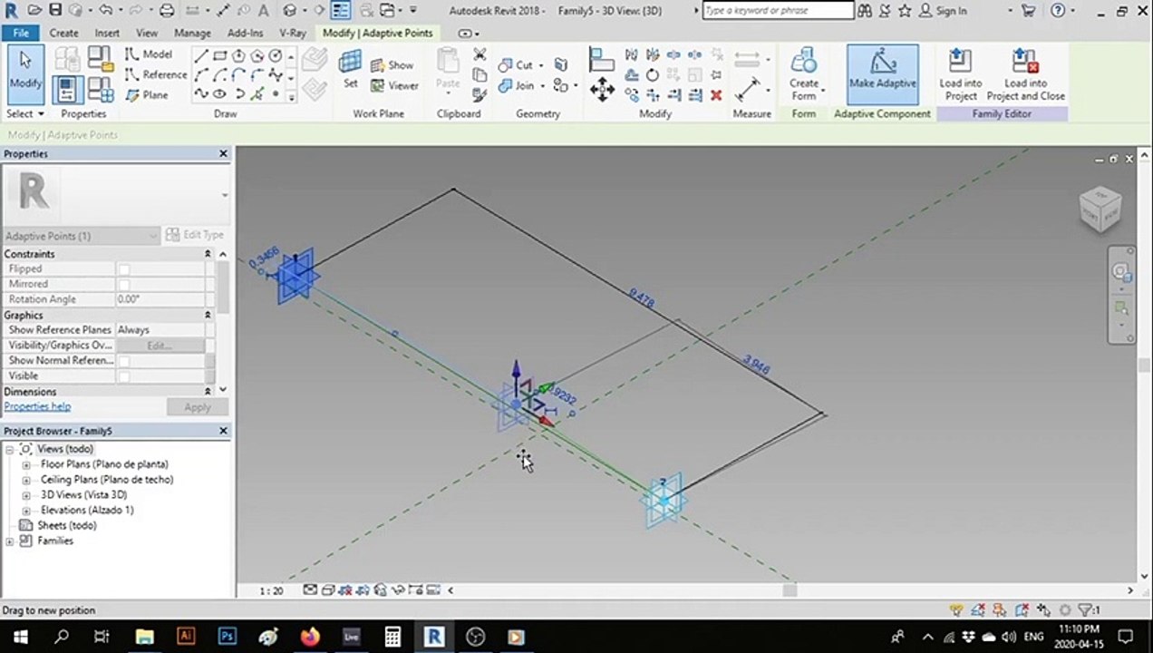 Revit 3D ruler