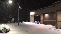 April snow blankets southern New York