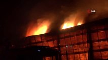Trabzon'da balık fabrikasının soğuk hava deposunda yangın