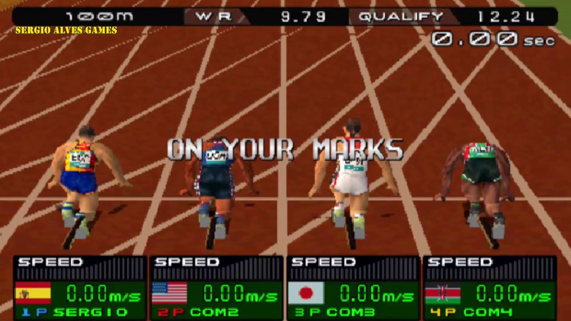 INTERNATIONAL TRACK  FIELD 2000 - GAMEPLAY  (PS1)