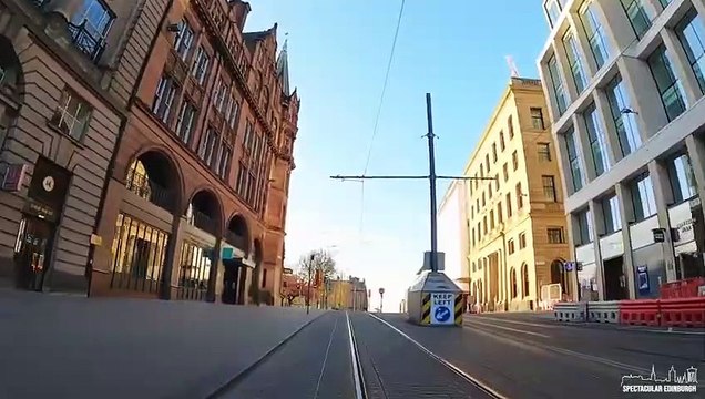 La ville d'Edimbourg déserte en plein jour en Ecosse