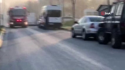 Sokağa çıkma kısıtlamasında çatıda mangal keyfi yangınla bitti