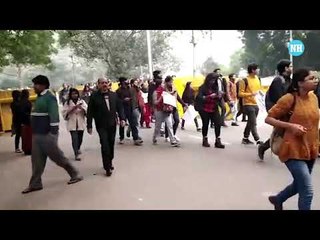 Left protest against CAA at Jantar Mantar