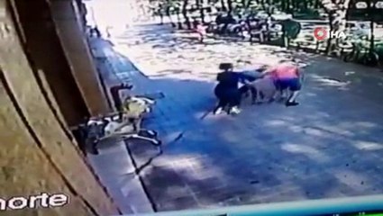 Brezilyalı model, hırsızı süpürge sapı ile püskürttü