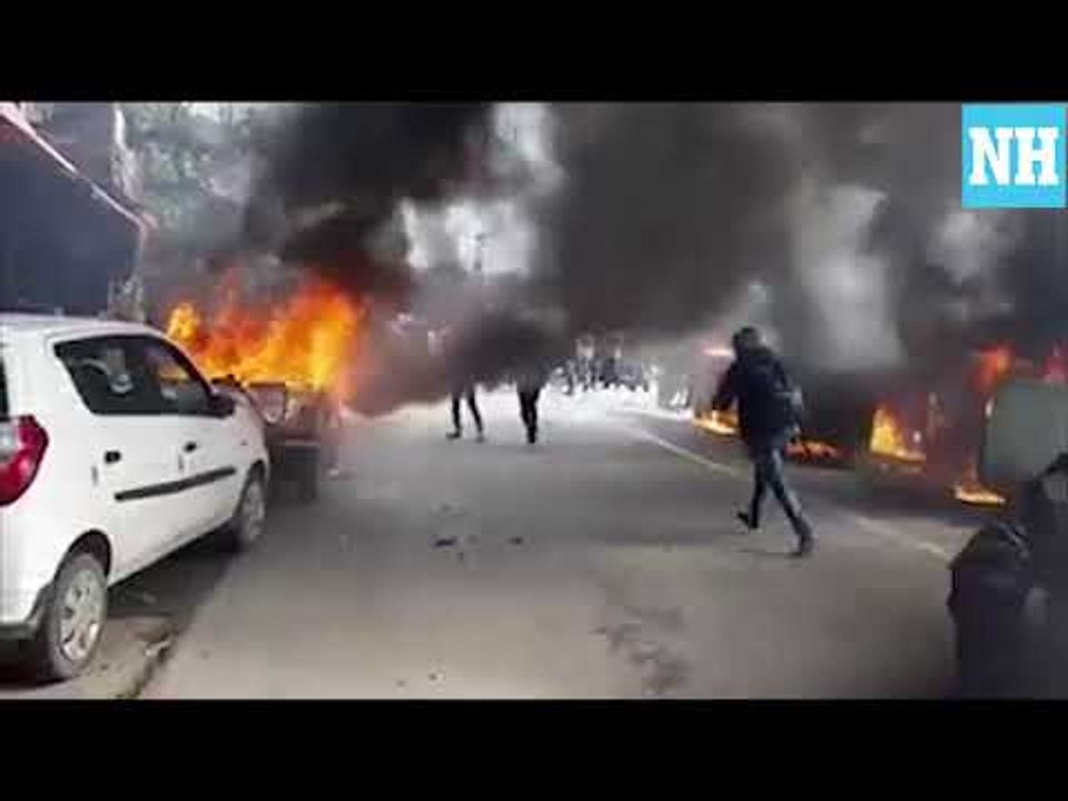 Pulwama aftermath: Protesters set Jammu streets on fire