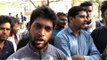 Students protesting against SSC paper leak at New Delhi