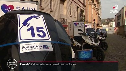 Coronavirus : à scooter au chevet des malades