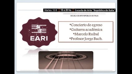 Concierto de egreso, guitarra académica, 1era parte. Firts part (Academic music graduation concert) (2019).