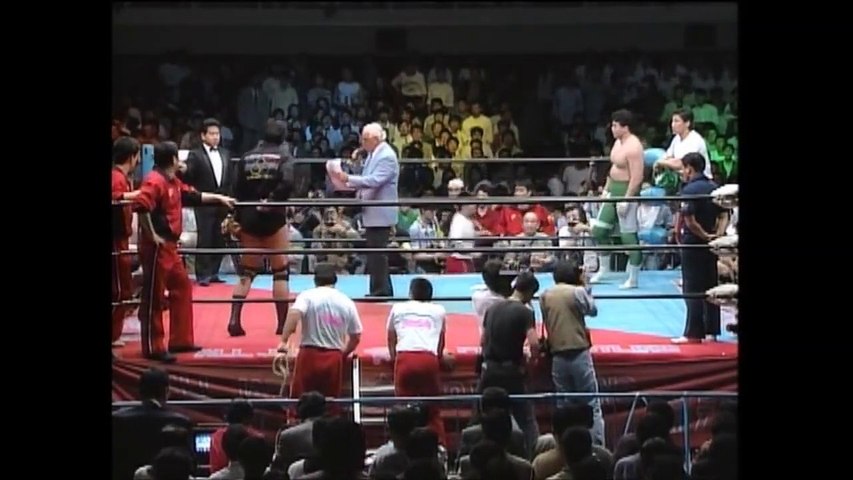 AJPW - 04-18-1991 - Jumbo Tsuruta (c.) vs. Mitsuharu Misawa (Triple Crown  Title Spliced Intro-Outro)