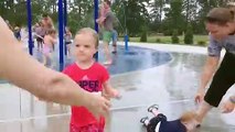 Funny Baby Playing With Water - Baby Outdoor Video