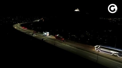 Imagens aéreas da  Romaria da Família na 3ª ponte