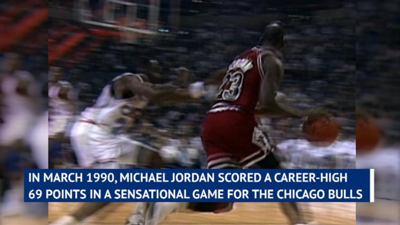 NBA Flashback - Michael Jordan scores career-high 69 points
