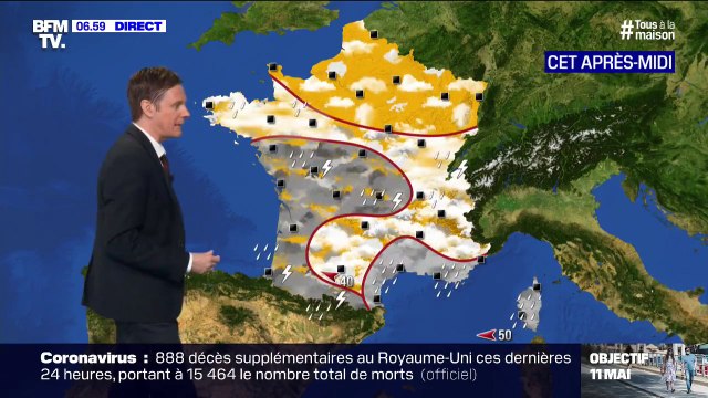 Un temps pluvieux au sud et sec au nord du pays ce dimanche