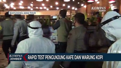 Pengunjung Kafe dan Warung Kopi Rapid Test Corona