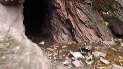 Kuzey Irak'ta tespit edilen teröristlere ait mağaralar böyle imha edildi