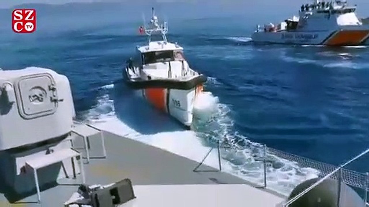 Yunan botu Türk karasularından sürülerek çıkarıldı