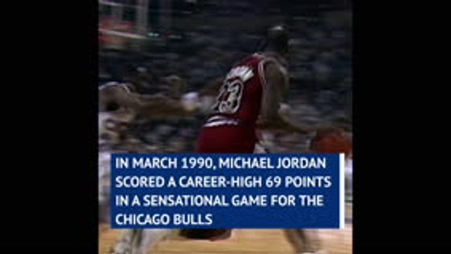 NBA Flashback - Michael Jordan scores career-high 69 points