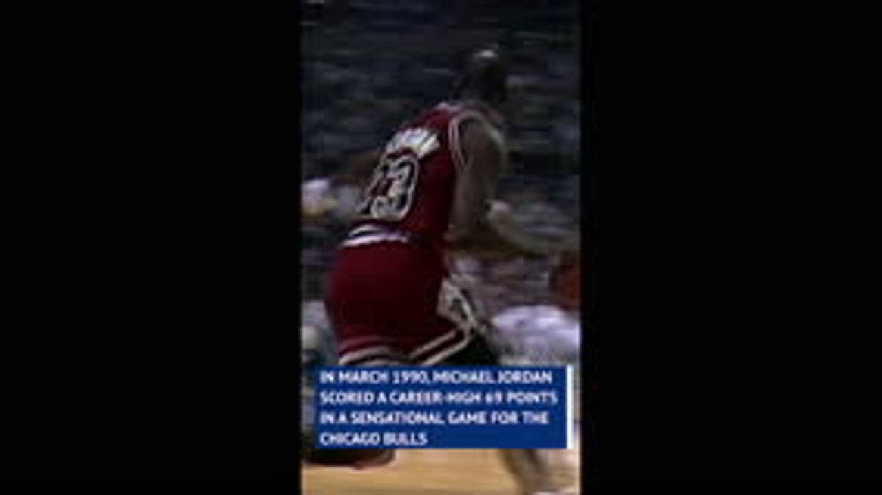 NBA Flashback - Michael Jordan scores career-high 69 points