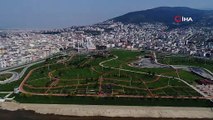 Bursa’nın en büyük parkı da sessizliğe gömüldü